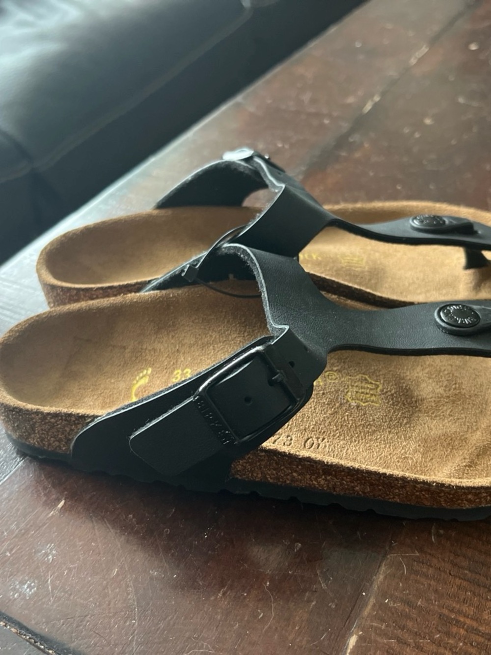 Kids Birkenstock  Black Sandals made in Germany